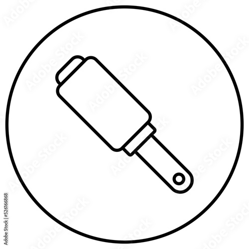 Lint Roller Line Icon
