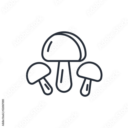 Mushroom icons  symbol vector elements for infographic web