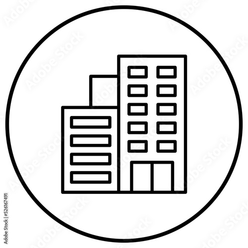 Hotel Line Icon
