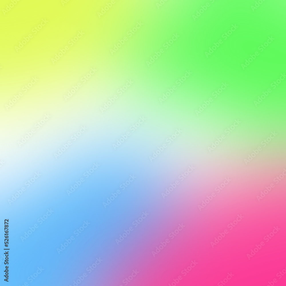 Abstract blurred gradient pastel background in bright colors. Rainbow colors background.  Wallpaper. 