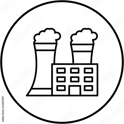 Power Plant Line Icon