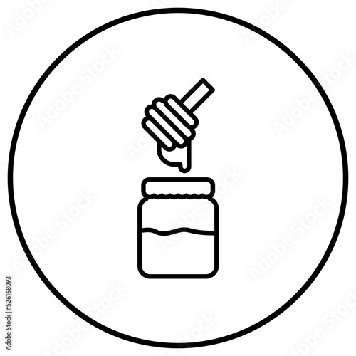 Honey Jar Line Icon