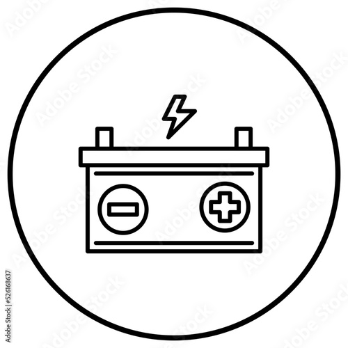 Battery Line Icon