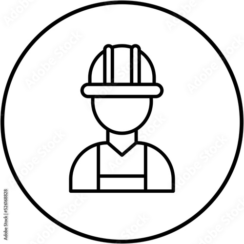 Worker Line Icon