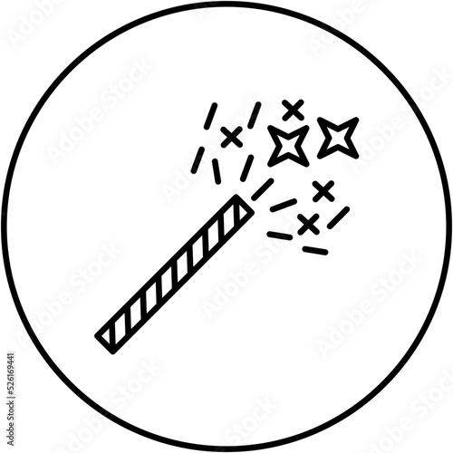 Sparkler Line Icon