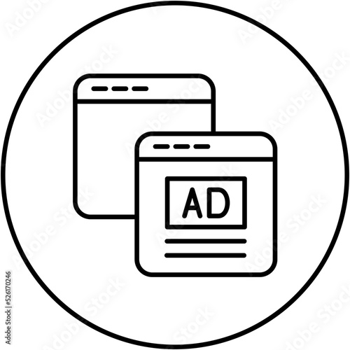 Pop Up Line Icon