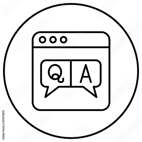 QA Line Icon