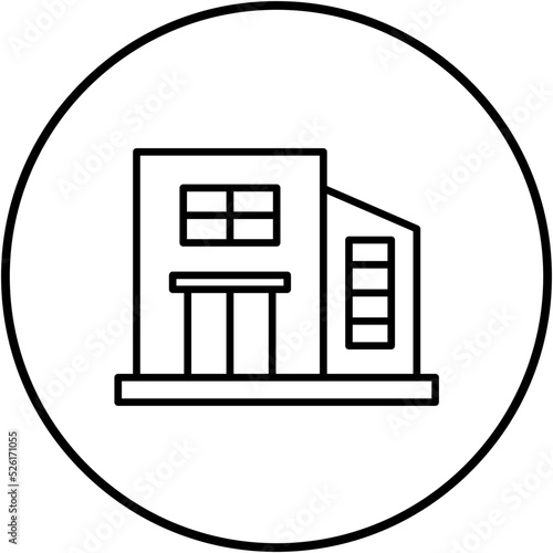 Building Line Icon