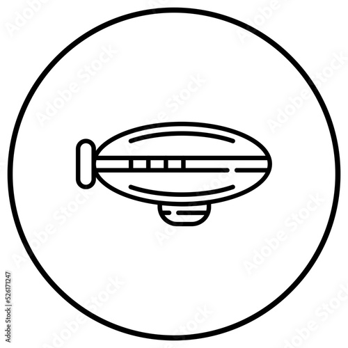 Zeppelin Line Icon