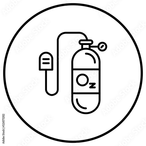 Oxygen Mask Line Icon