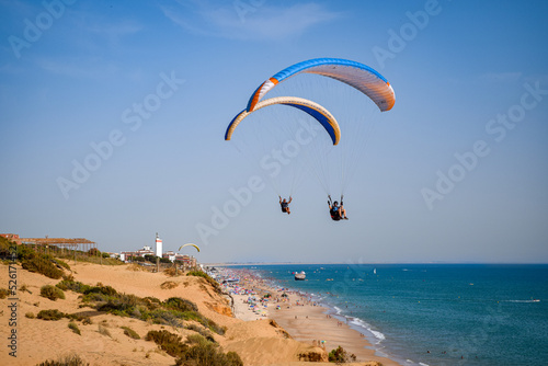 vuelo en parapente en Matalascañas con DParapente