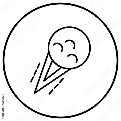 Meteorites Line Icon