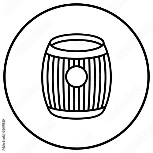 Barrel Line Icon
