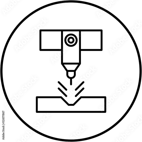 Plasma Laser Line Icon