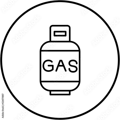Gas Cylinders Line Icon