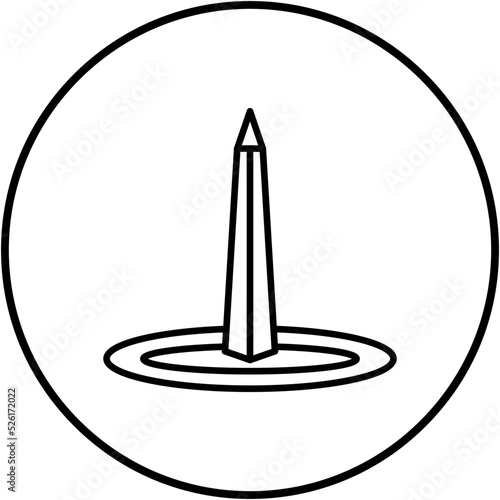 Obelisk Of Buenos Aires Line Icon
