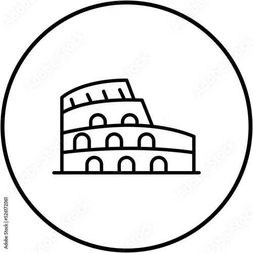 Colosseum Line Icon