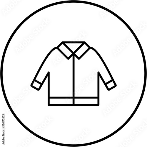 Winter Jacket Line Icon