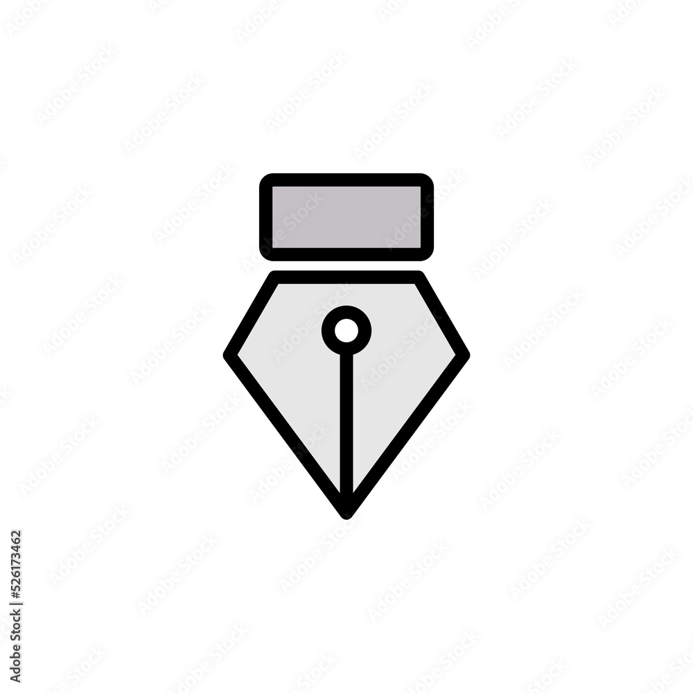 pen tool icon. Can be used for web, logo, mobile app, UI, UX on white background pen tool icon. Can be used for web, logo, mobile app, UI, UX on white background