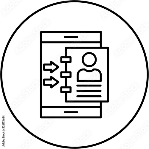 Phonebook Line Icon