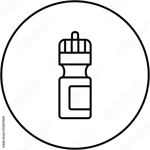 Water Flask Line Icon