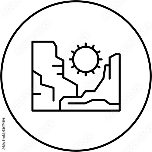 Grand Canyon Line Icon