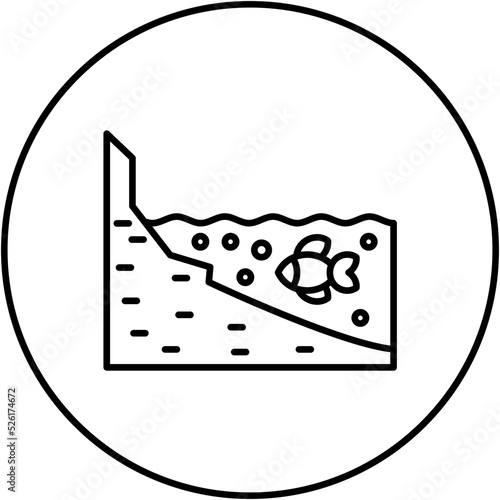 Shore Landscape Line Icon