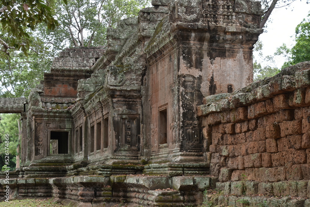 Angkor Wat Outer Wall Detail, Siem Reap, Cambodia