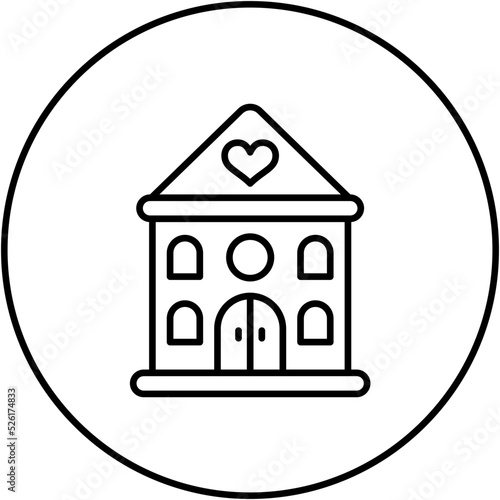 Dolls House Line Icon