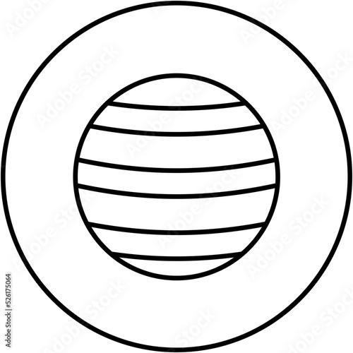 Fitball Line Icon