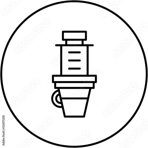 Aeropress Line Icon
