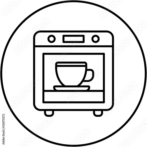 Coffee Oven Line Icon