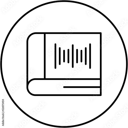 Audio Book Line Icon