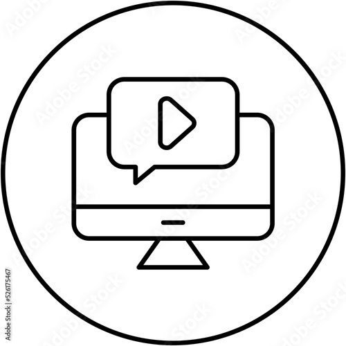 Video Tutorial Line Icon