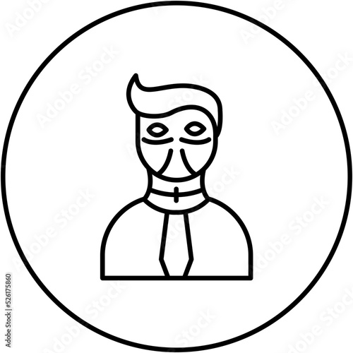 Facial Plastic Surgery Line Icon