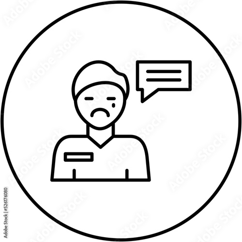 Apology Line Icon
