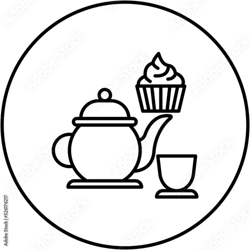 Afternoon Tea Line Icon