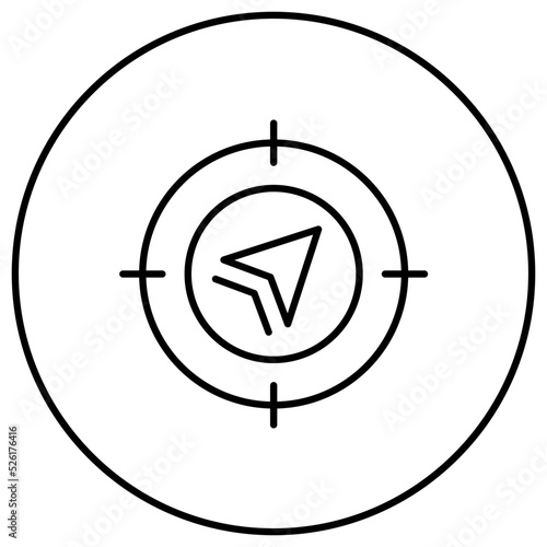 Current Location Line Icon