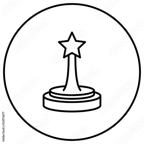 Oscar Award Line Icon