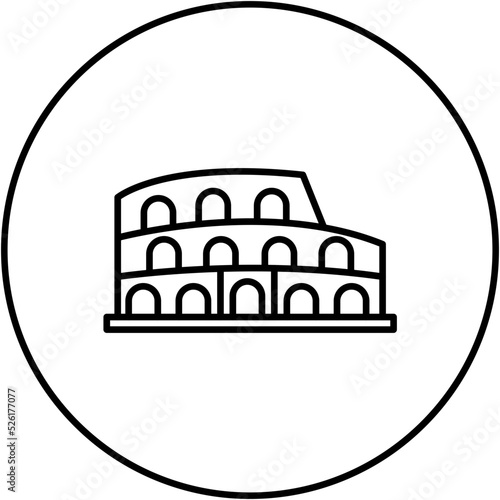 Colosseum Line Icon