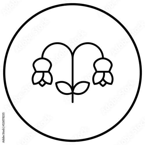 Snowdrop Line Icon