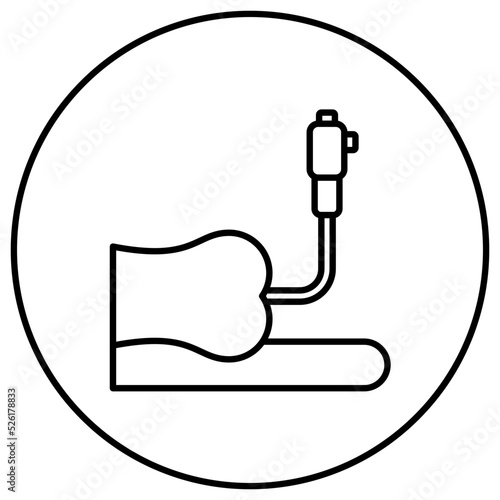 Colonoscopy Line Icon