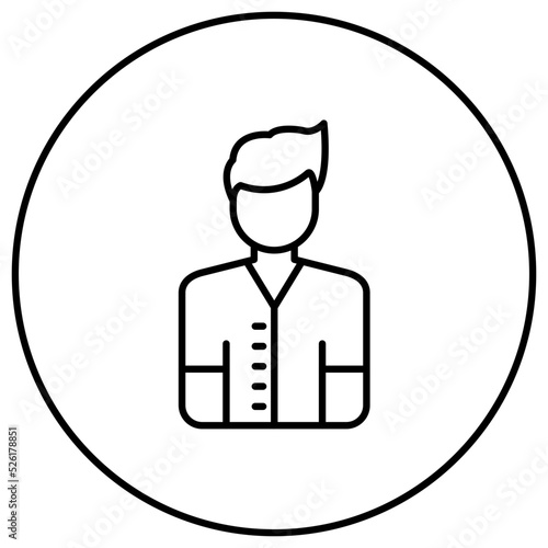 Male Patient Line Icon
