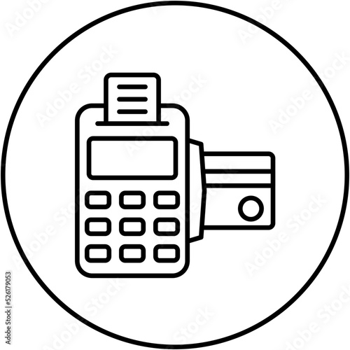 Card Machine Line Icon