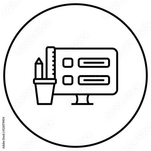 Test Cases Line Icon