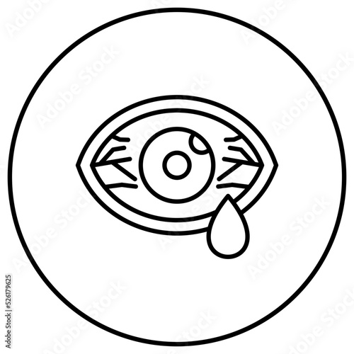 Conjunctivitis Line Icon
