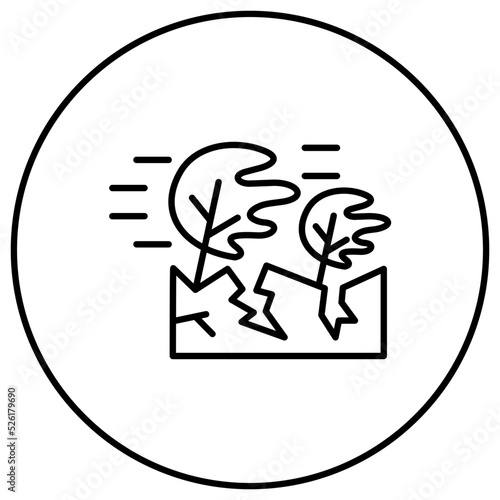 Disaster Line Icon