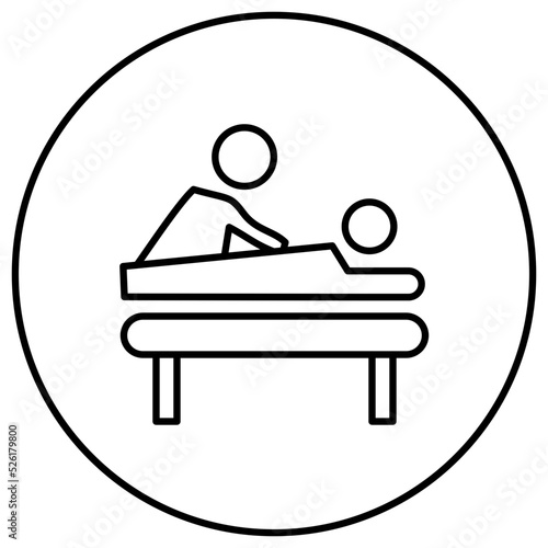 Massage Therapist Line Icon