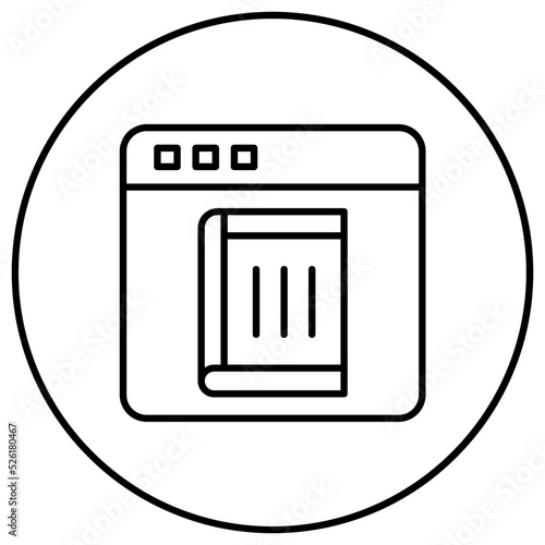 Ebook Line Icon