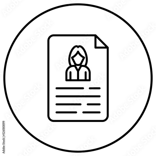 Resume Line Icon